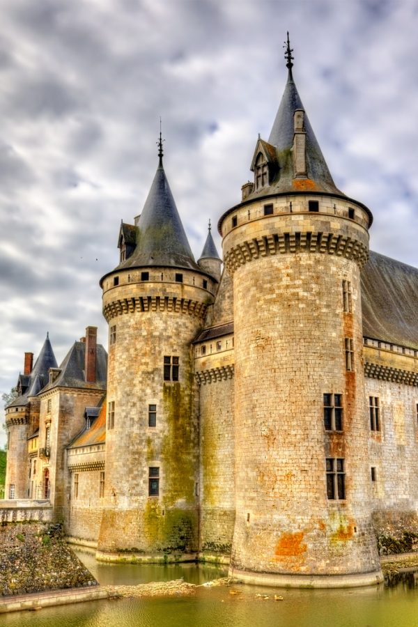 Chateau de Sully-sur-Loire, on of the Loire Valley castles in France, the Loiret department